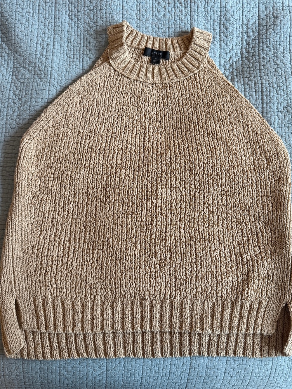 J.Crew Beige Tan Textured Coastal Sleeveless Sweater Small